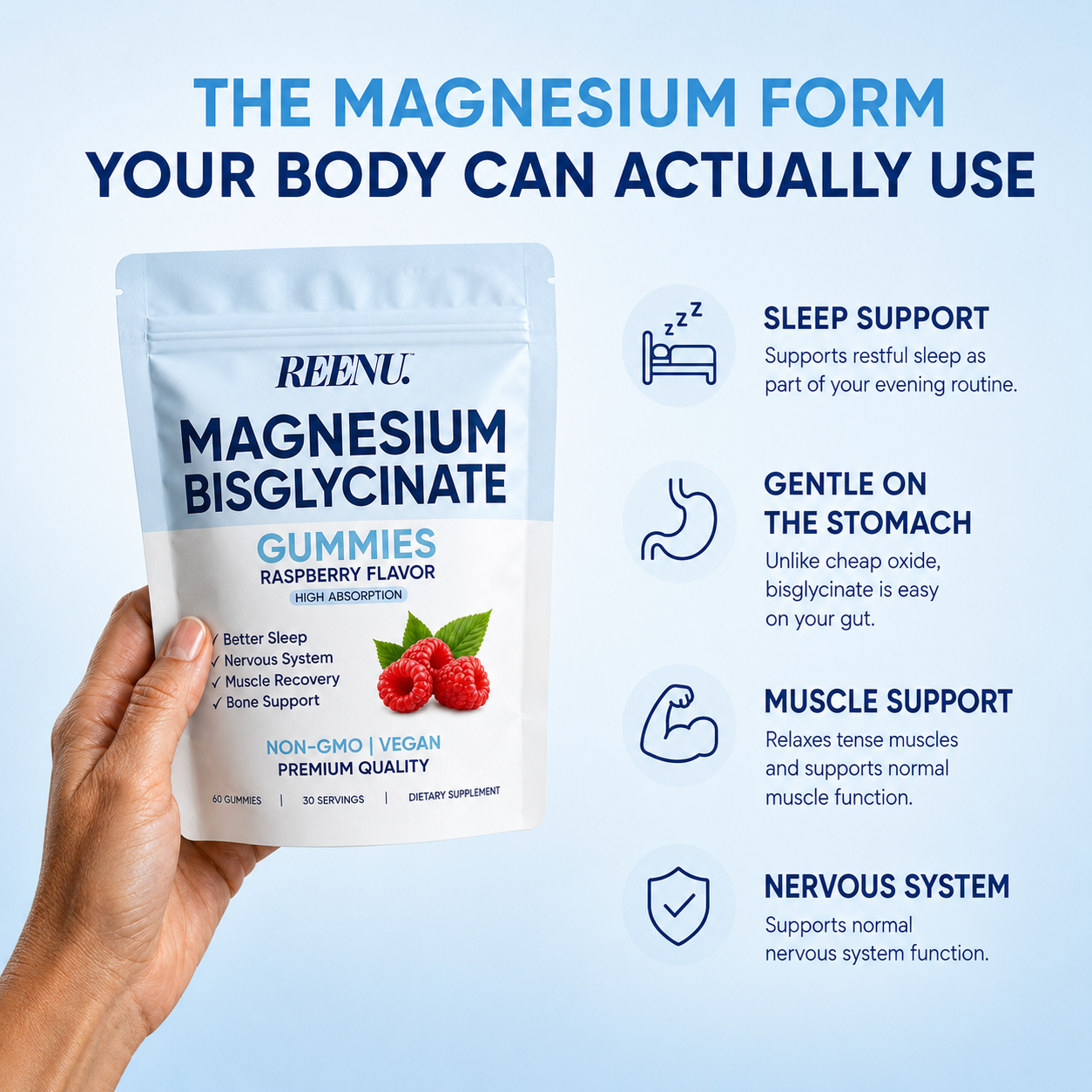 REENU™ Magnesium Bisglycinate Gummies